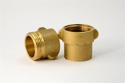 Brass Coupling 1 1/2 x 1 11/16 NH R/L (Set)