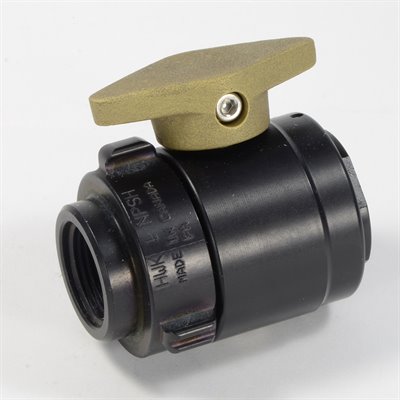 Shut-off valve 1 ½&quot; NPSH Female x 1&quot; NPSH Female