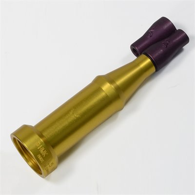 Lanza chorro pleno con doble boquilla 1 ½&quot;/38mm aluminio. NPSH (oro)